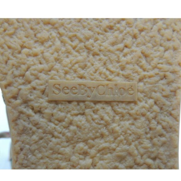 See by Chloe Edera Beige Suede Ankle Hiking Boots Size 36 - Picture 8 of 14